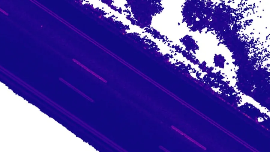 Our segmentation system extracts and sorts road lines from the point cloud.